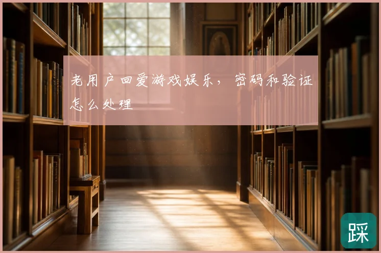 老用户回爱游戏娱乐，密码和验证怎么处理